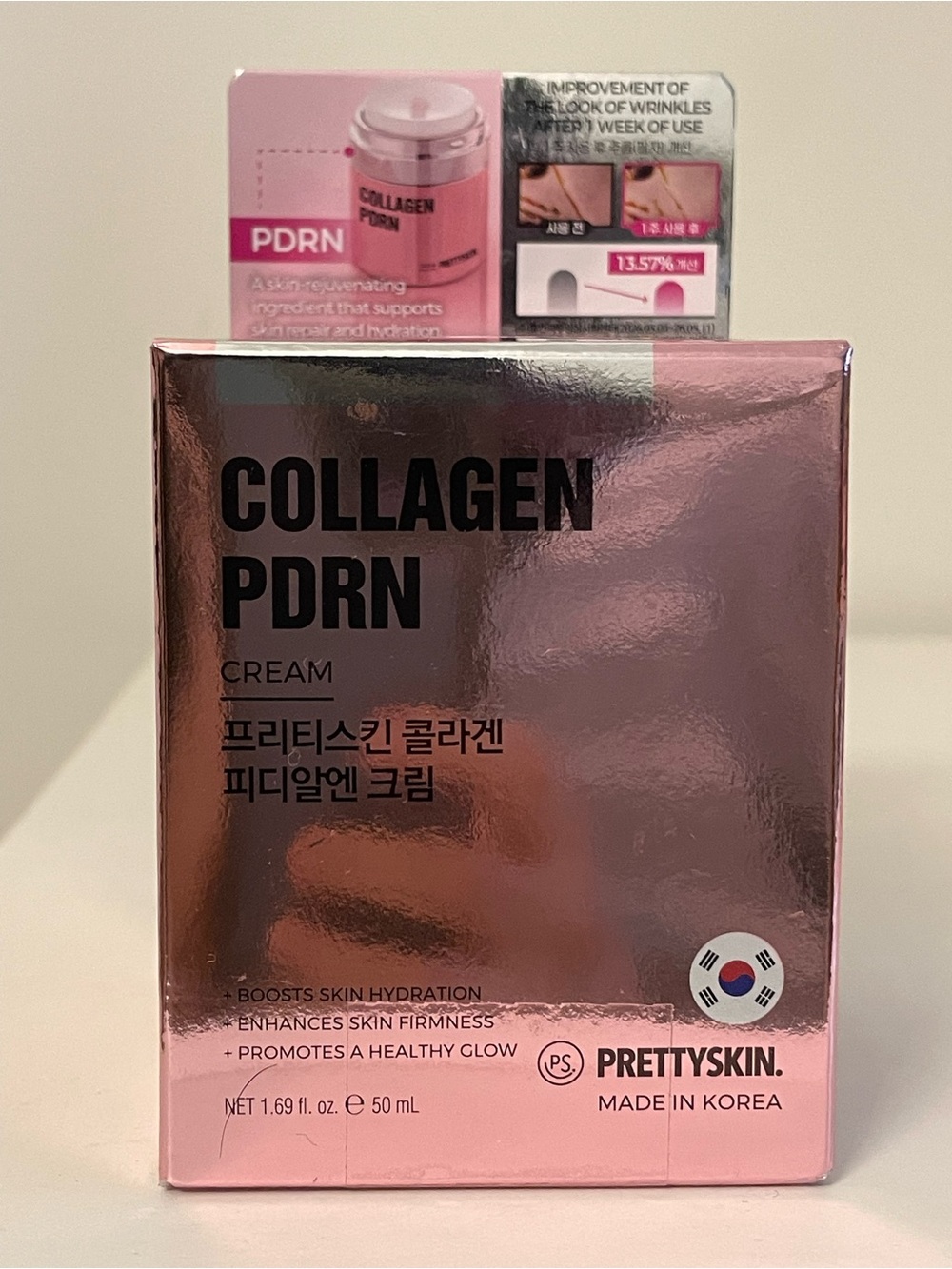 BNIB PRETTYSKIN K-Beauty Collagen PDRN Cream -1.69 fl oz/ 50 ml